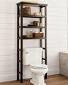 Wooden 3 Tier Space Saver Over the Toilet Shelf