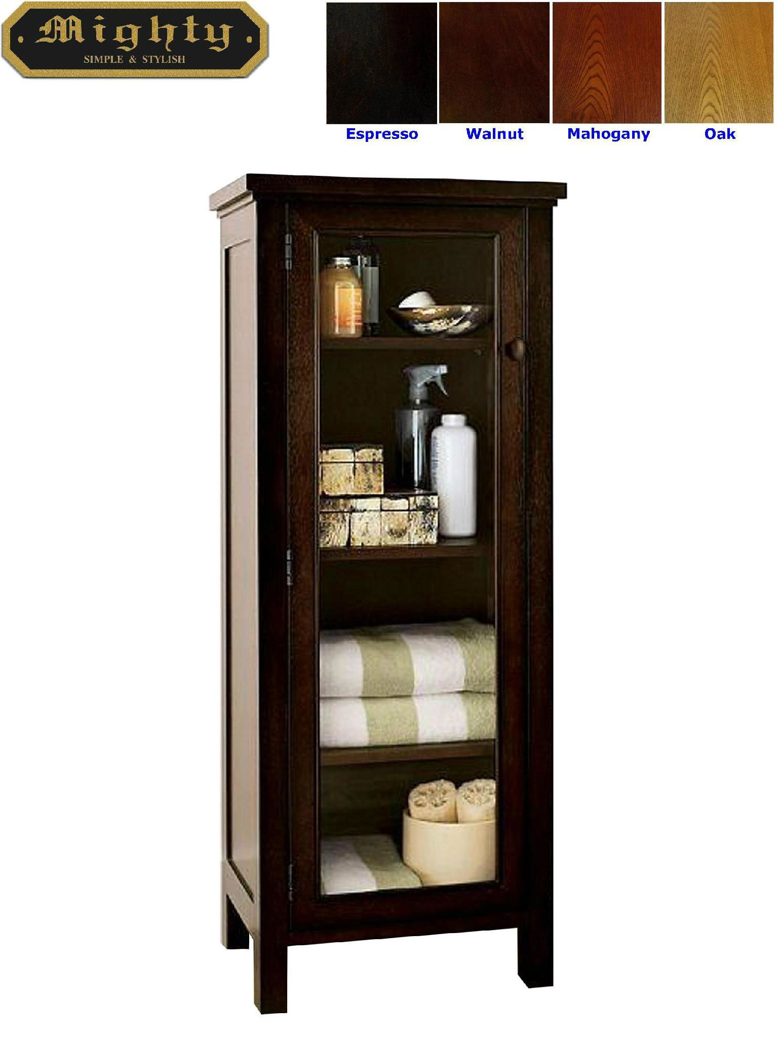 Wooden Espresso Towel Tower Linen Closet Toilet Cabinet Wd 2530