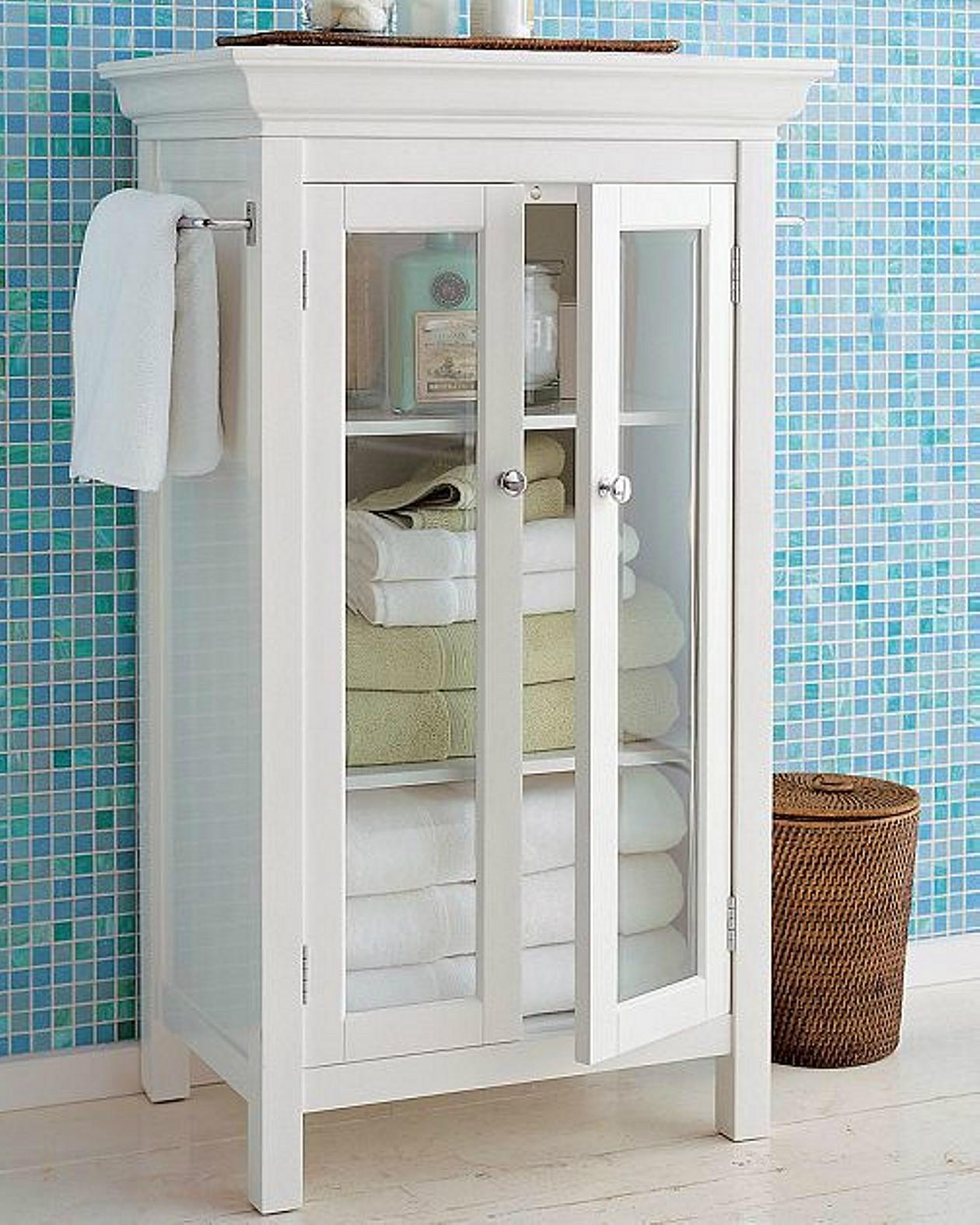 Two Glass Doors With Towel Bars Bathroom Vanity WD2223