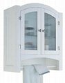 Arch Top White Bathroom Wall Mounted Medicine Cabinet