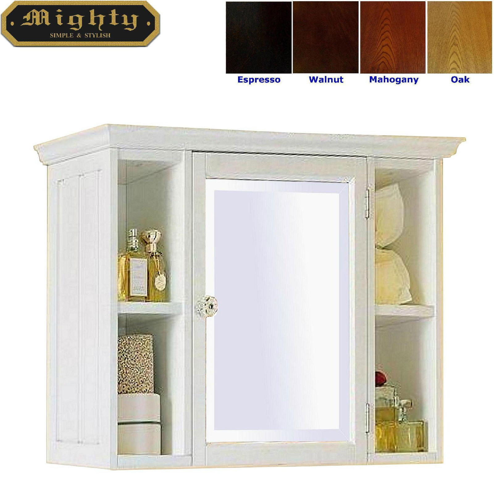 Bathroom Surface Mount Mirror With Storage Medicine Cabinets Wd