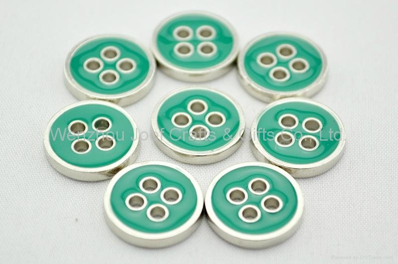 four-hole buttons gold plating fashion shirt button button button sewing buttons