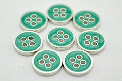 four-hole buttons gold plating fashion