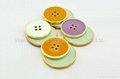 four-hole buttons gold plating fashion