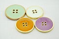 four-hole buttons gold plating fashion shirt button button button sewing buttons 2