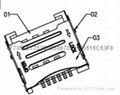 micro SIM掀蓋卡座 2