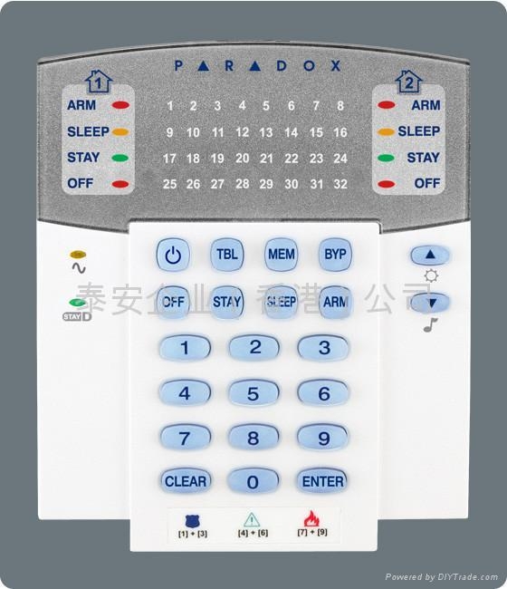 K32  32 zone keypad