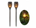 Solar garden lights Solar LED flood Light outdoor solar flame flickering light