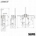 供应SUNS美国三实行车限位开关SNB-27-SL2-N-C十字限位开关轴向限位