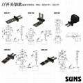 供应SUNS美国三实安全门开关SSD6191-SL13A-N-24-C电磁门锁开关安全防护门开关  3