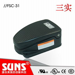 供应SUNS美国三实工业脚踏开关FSC-31-20-C中型脚踏开关