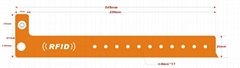 Reuseable/one time use RFID wristband tag