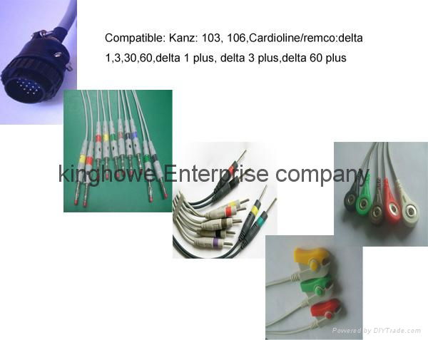 Kanz EKG 10-lead ECG cable with leadwires 2