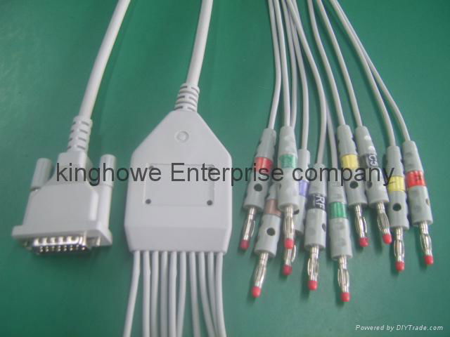 Schiller EKG 10-lead ECG cable with leadwires 