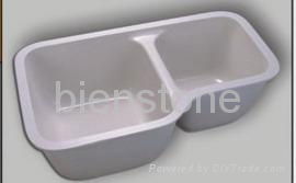 Popular Acrylic solid surface kitchen sinks 3