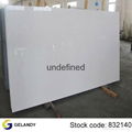 Reach & Rohs certified  20mm thick Pure White Quartz stone for countertop 1