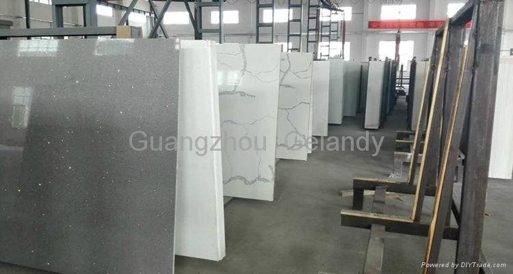 3000*1400*20MM Scratch and stains resistant quartz engineered stone slabs 2