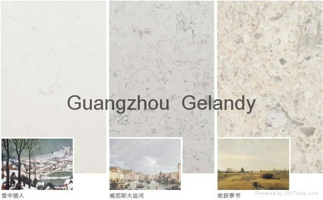 3200*1600*20mm Marble texture Quartz engineered stone slabs 2