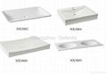 Modern style Acrylic solid surface wash basins 3