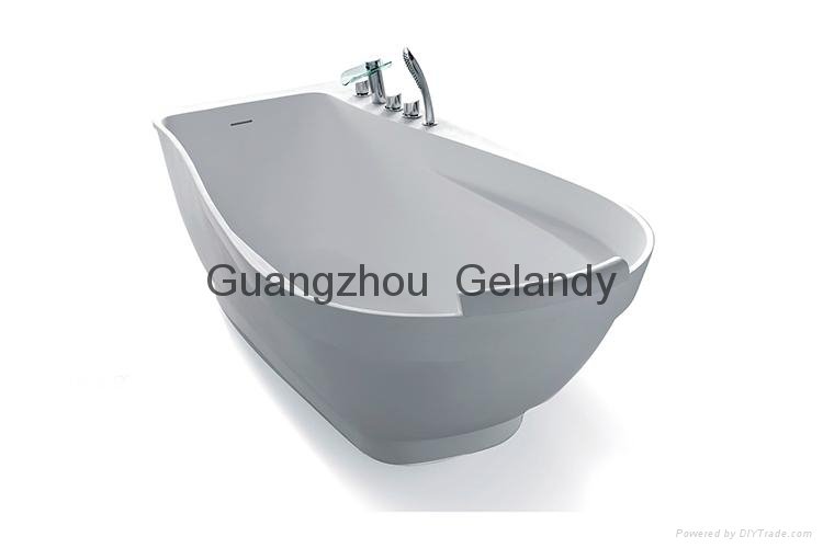 Easy to clean durable freestanding Acrylic solid surface bathtubs