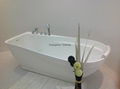 Easy to clean durable freestanding Acrylic solid surface bathtubs 2