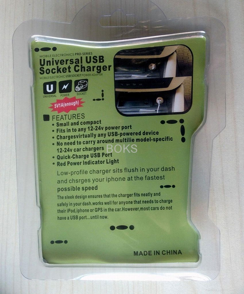 Usb Car Charger Usb 02 Boks China Manufacturer Chargers