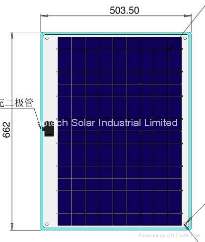 40W Semi Flexible solar panel