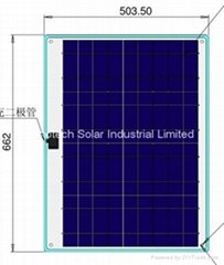 40W Semi Flexible solar panel