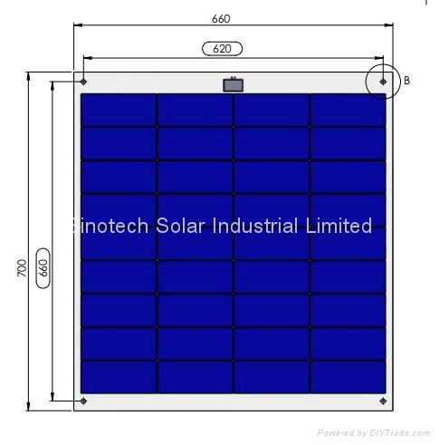 60W Semi Flexible solar panel