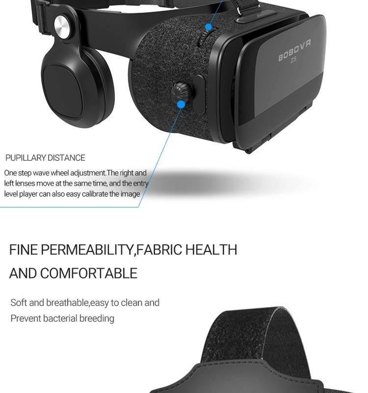 BOBOVR Z5 Earphone Virtual Reality VR Headset 3D VR Glasses 5