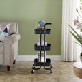 #1001 3-Tier Kitchen Trolley Cart ABS Material with Metal Tube 3