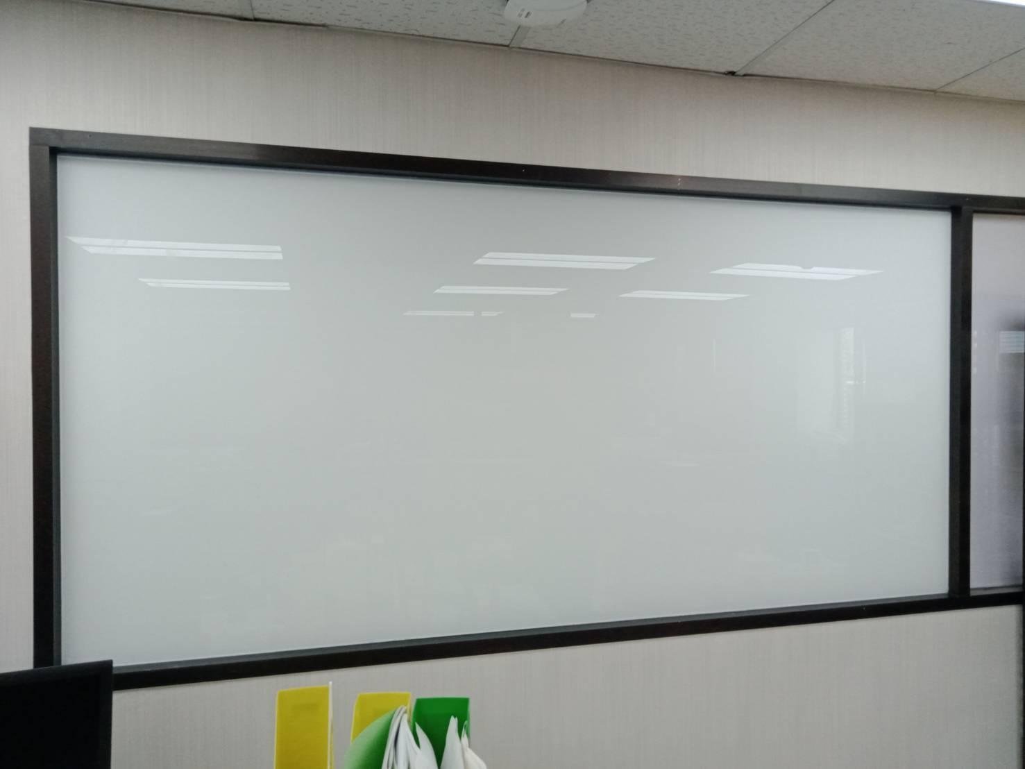 玻璃白板订做施工安装写字板 2