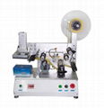 Semiautomatic plane double labeling machine