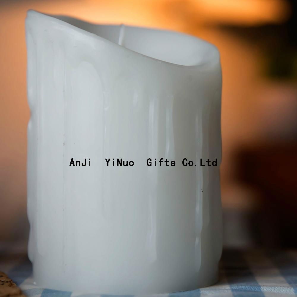 flamless and wind-proof customized function electronic rechargeable timer candle 4