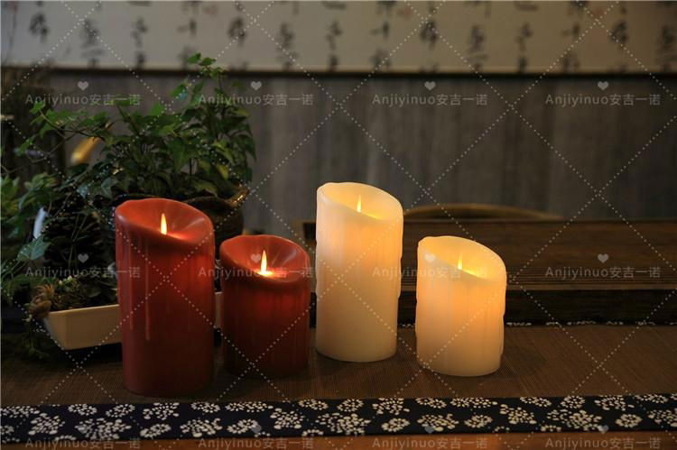 flamless and wind-proof customized function electronic rechargeable timer candle 5