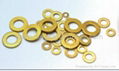 Brass washers Brass stampings Brass components 1