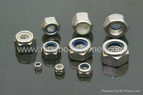 Stainless steel nyloc nuts