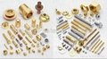 Brass inserts Brass knurled inserts Brass plugs Water connectors Auto parts 