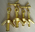 Brass dog bolt with wing nut  Brass butterfly bolt with wing nut fasteners etc 1