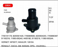 coolant flange for RENAULT, DACIA, GM,