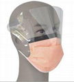 Fluid-Resistant Masks With Eyeshield. 2