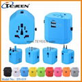 New 2.5A Universal Travel Adapter with Dual USB Charger （DY-019） 6