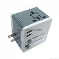 World Travel Adapter with Dual USB Charger （DY-015） 10