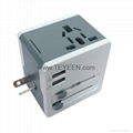 World Travel Adapter with Dual USB Charger （DY-015） 11