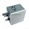 World Travel Adapter with Dual USB Charger （DY-015） 12