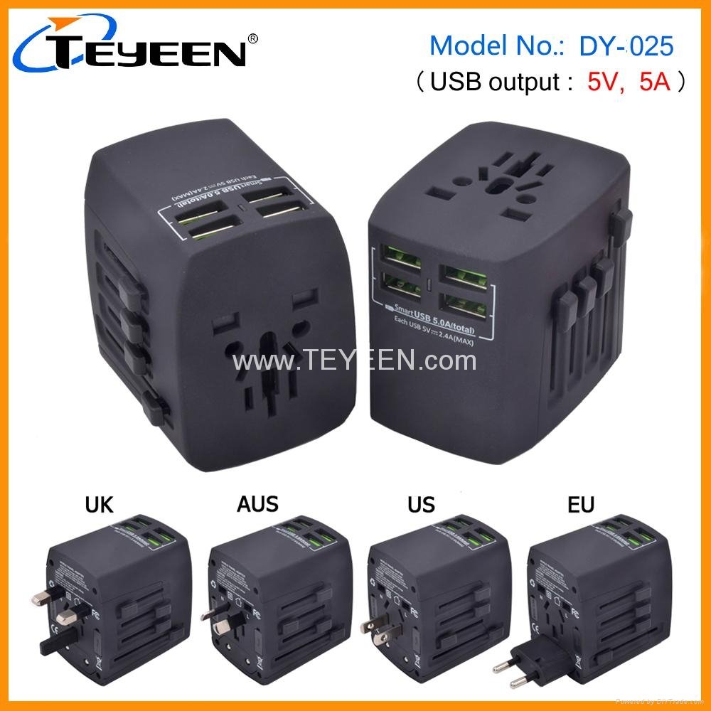 World Travel Adapter with 4 USB Charger ( DY-025 ) 3