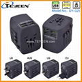 World Travel Adapter with 4 USB Charger ( DY-025 )