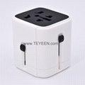 Worldwide travel adapter with 3 USB output 4500mA 3