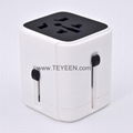 Worldwide travel adapter with 3 USB output 4500mA