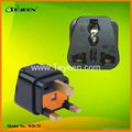 UK Plug Adapter (with Fuse)  (WD-7F)